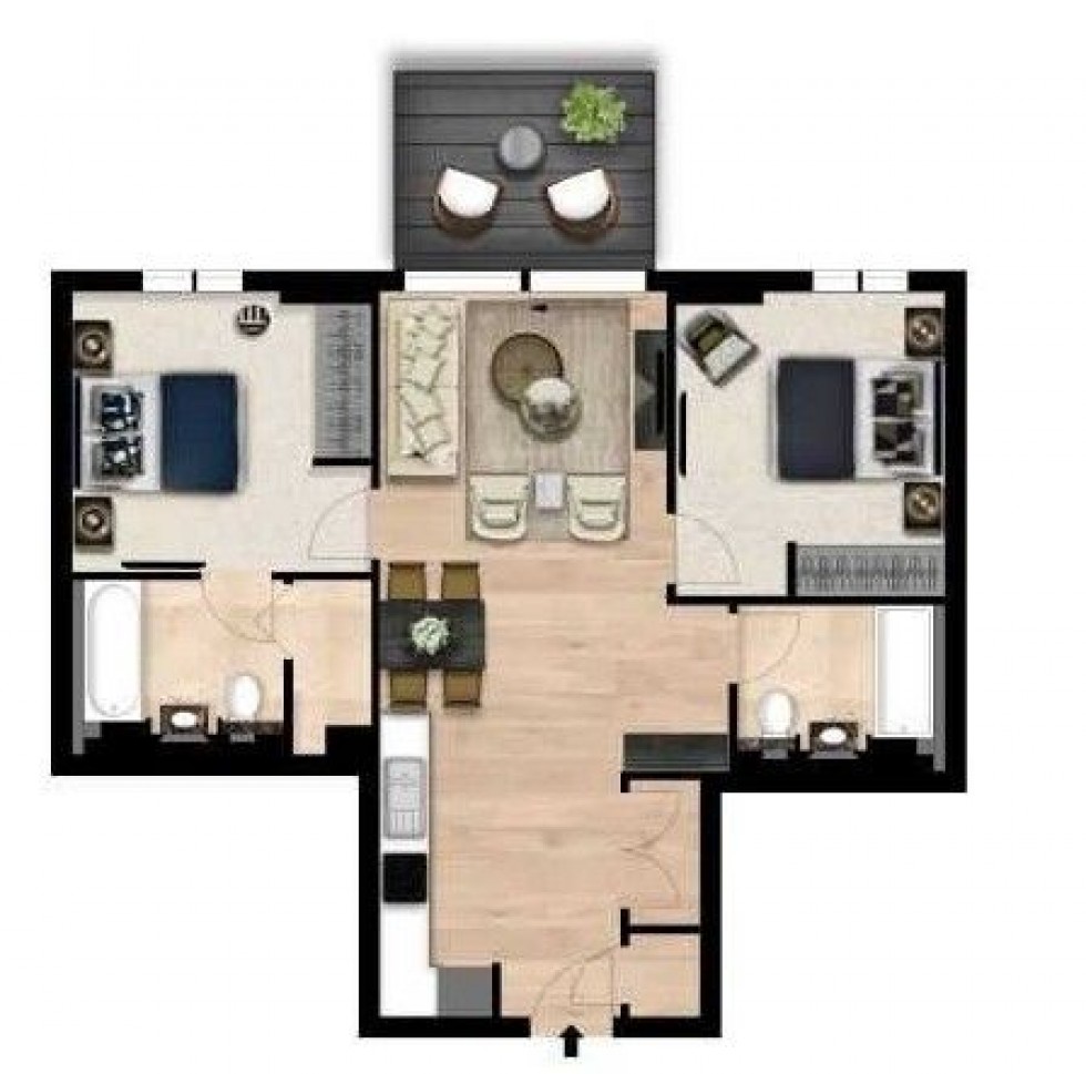 Floorplan for Garrett Mansions