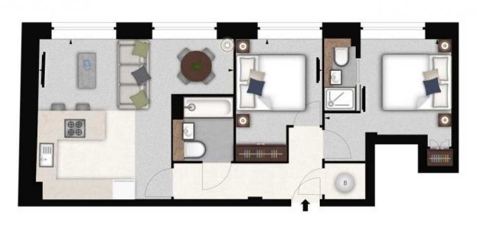 Floorplan for Rainville Road, London