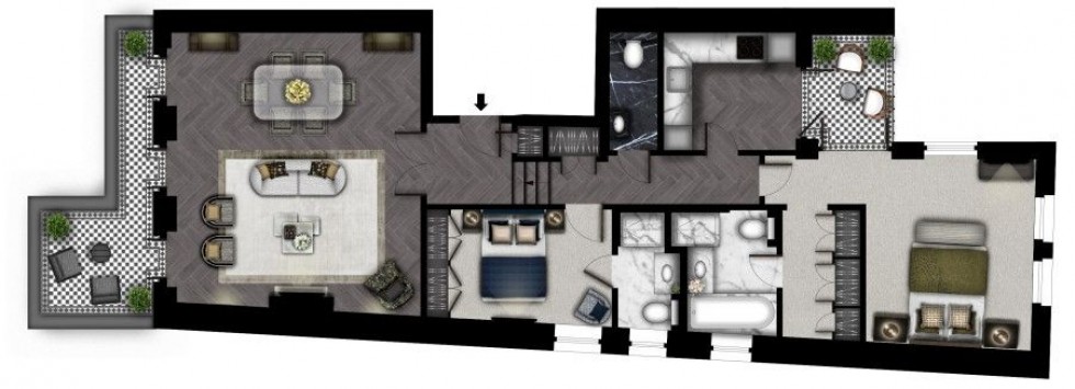 Floorplan for Prince Of Wales Terrace, London