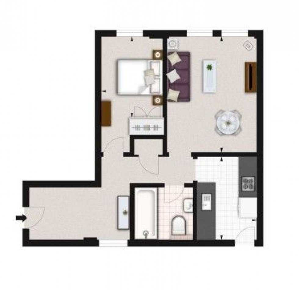 Floorplan for Flat a, Pelham Court,  Fulham Road, London