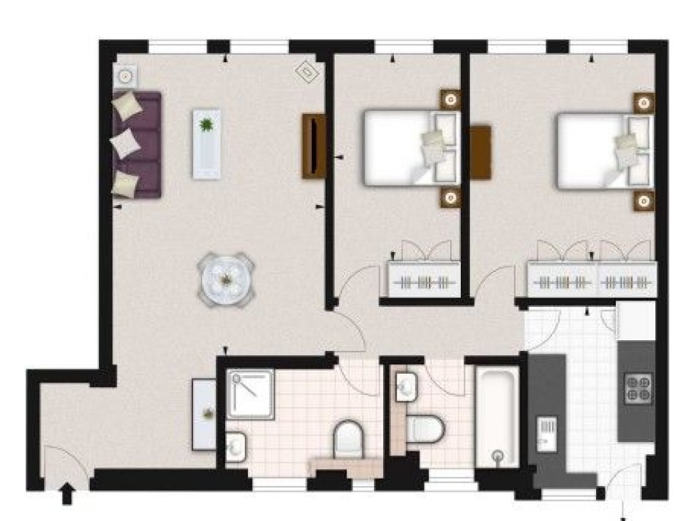Floorplan for Pelham Court,  Fulham Road, London