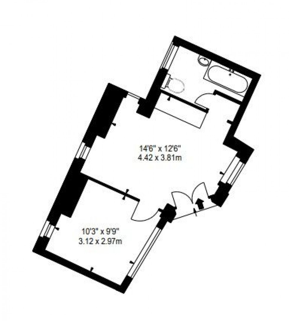 Floorplan for Strathmore Court,  Park Road, London