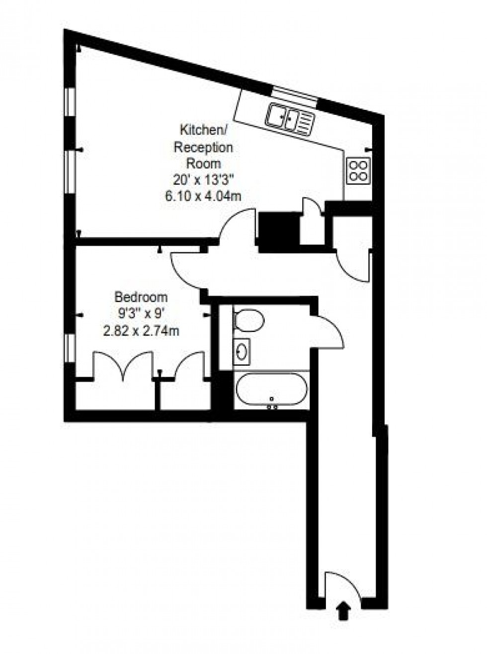 Floorplan for Merchant Square East, London