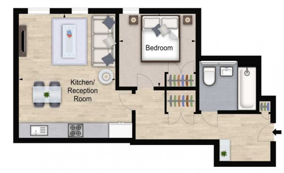 Floorplan for Apartment ,  Merchant Square East, London