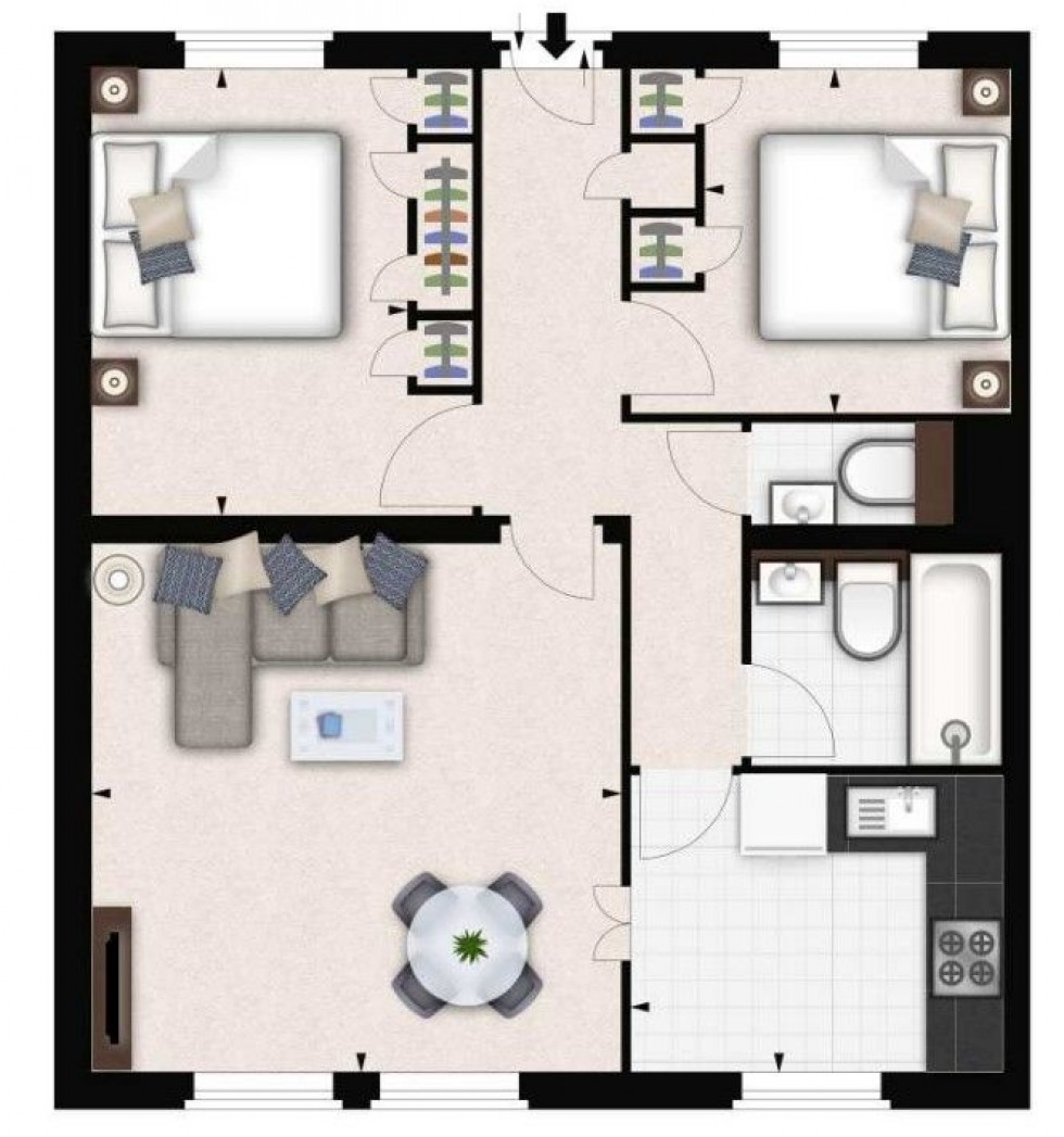 Floorplan for Fulham Road, London