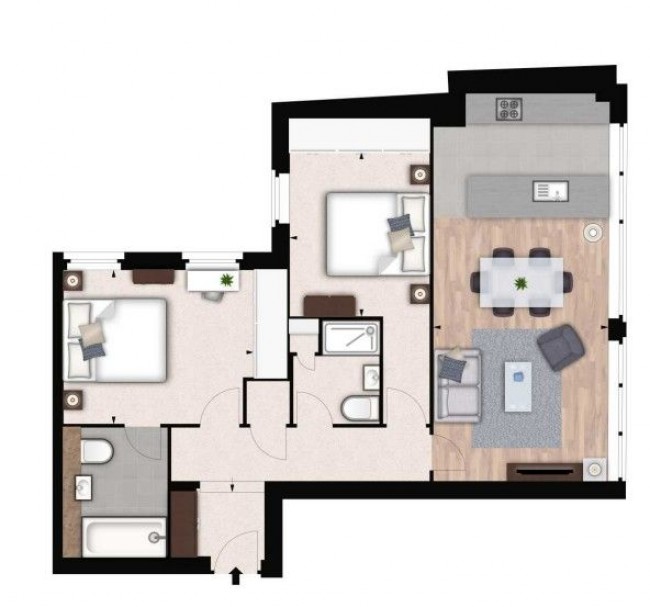 Floorplan for Flat /B,  Fulham Road, London