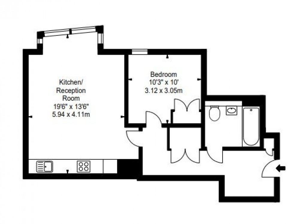 Floorplan for Merchant Square East, London