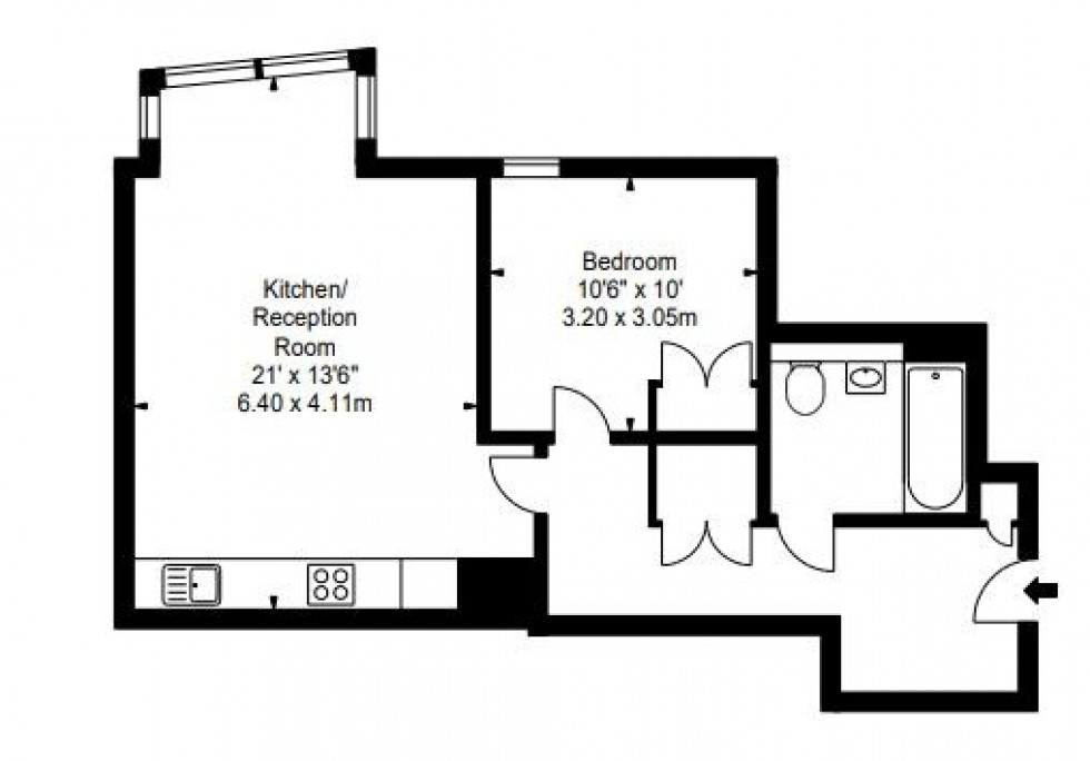 Floorplan for Merchant Square East, London