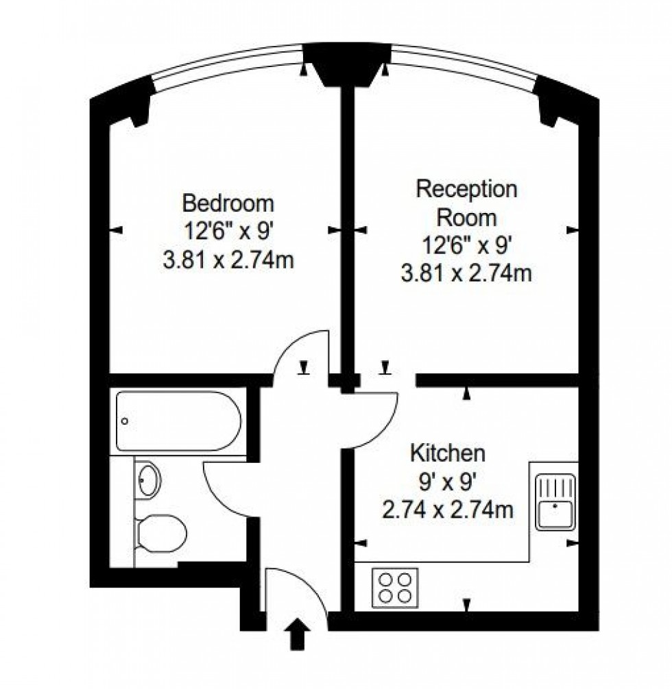 Floorplan for Garden House, - Kensington Gardens Square, London