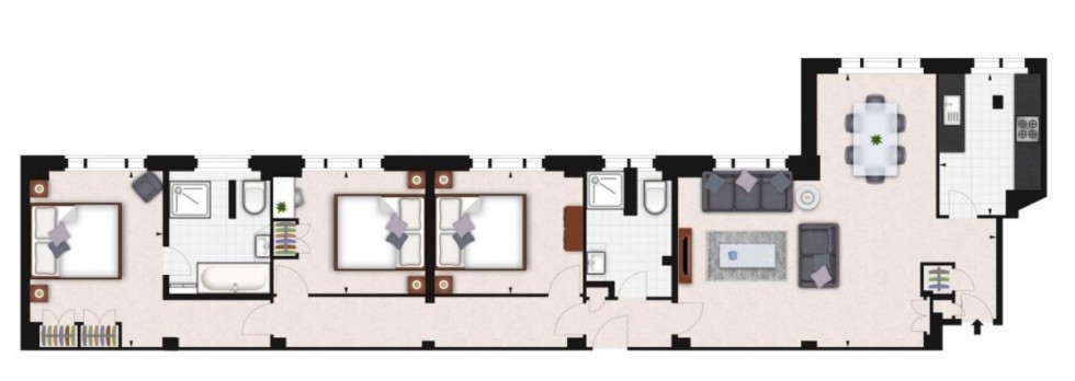 Floorplan for Hill Street, London