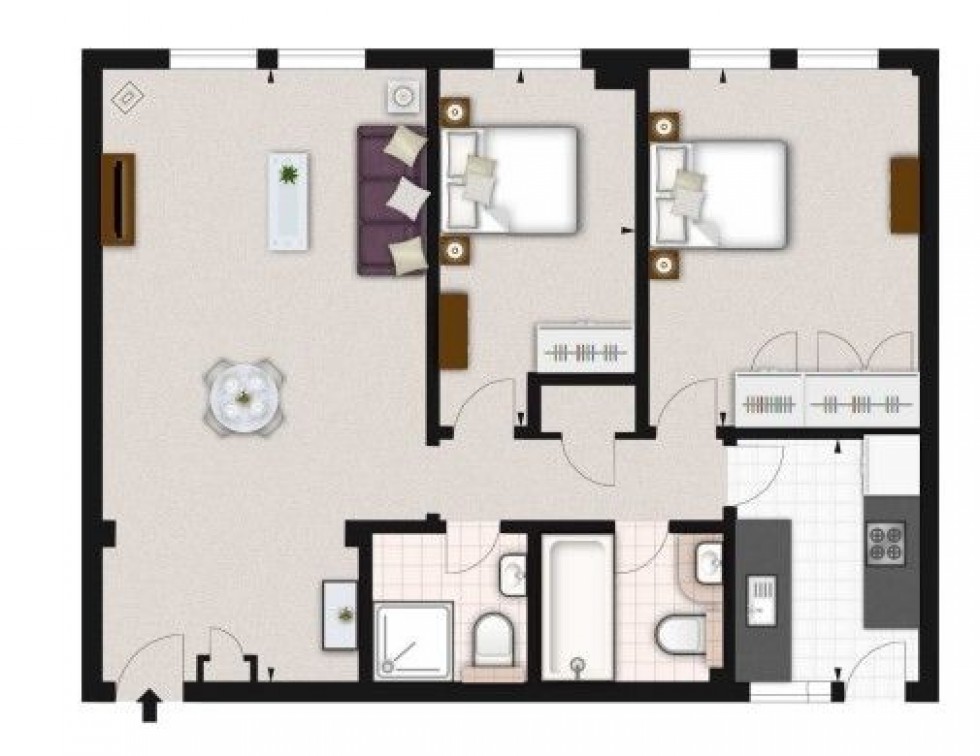 Floorplan for Pelham Court,  Fulham Road, London