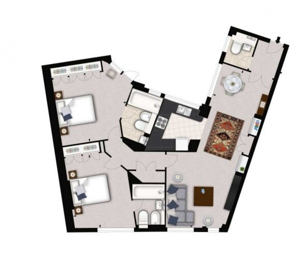 Floorplan for Strathmore Court,  Park Road, London