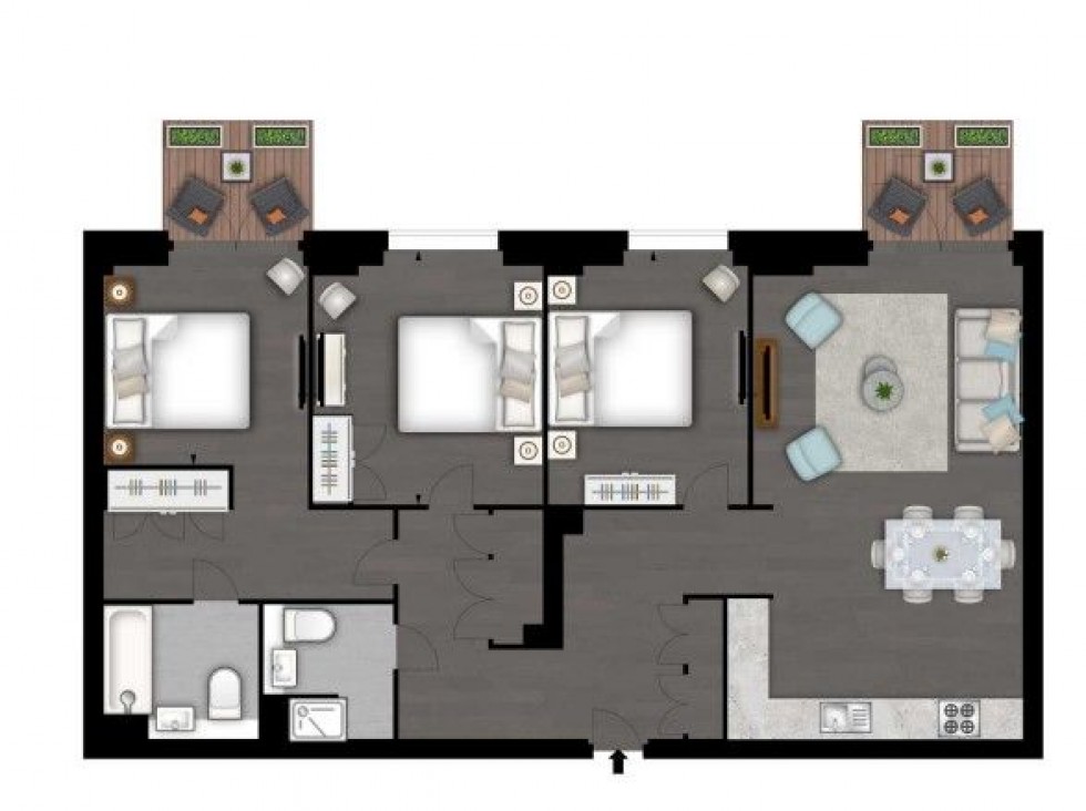 Floorplan for Charles Clowes Walk, London
