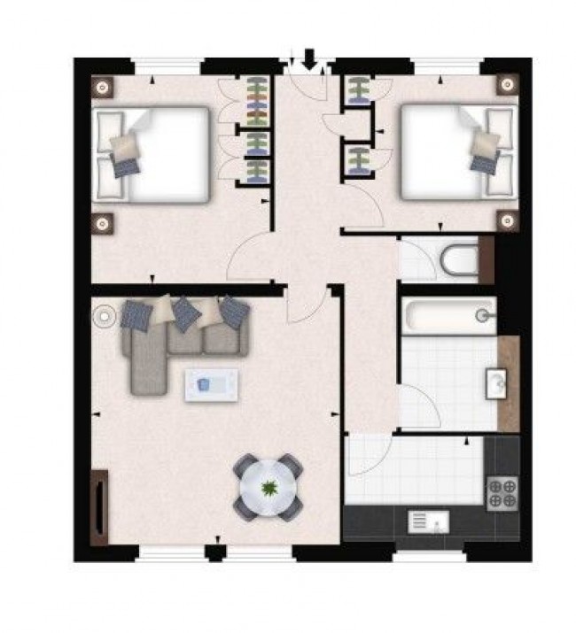 Floorplan for Fulham Road, London