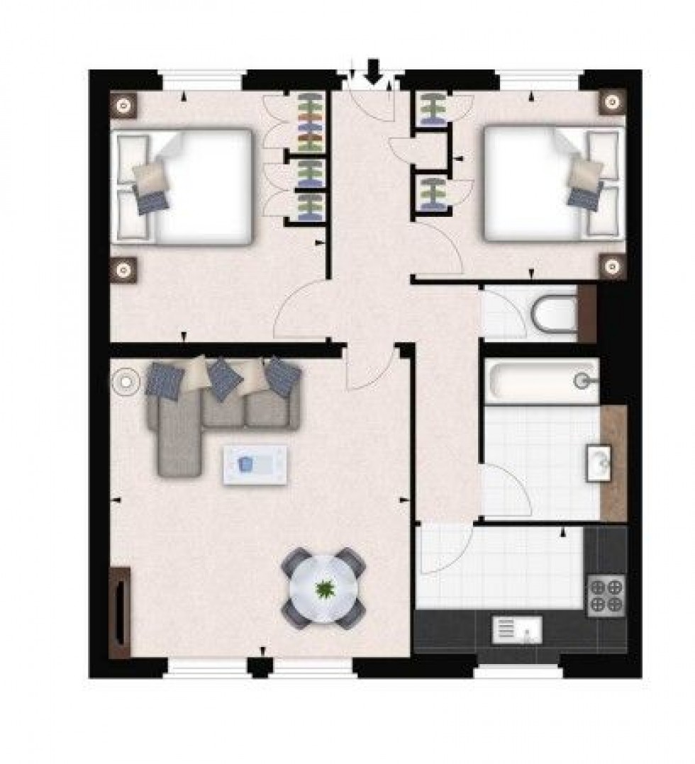 Floorplan for Fulham Road, London