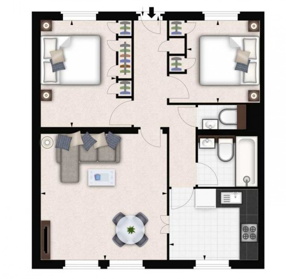 Floorplan for Fulham Road, London