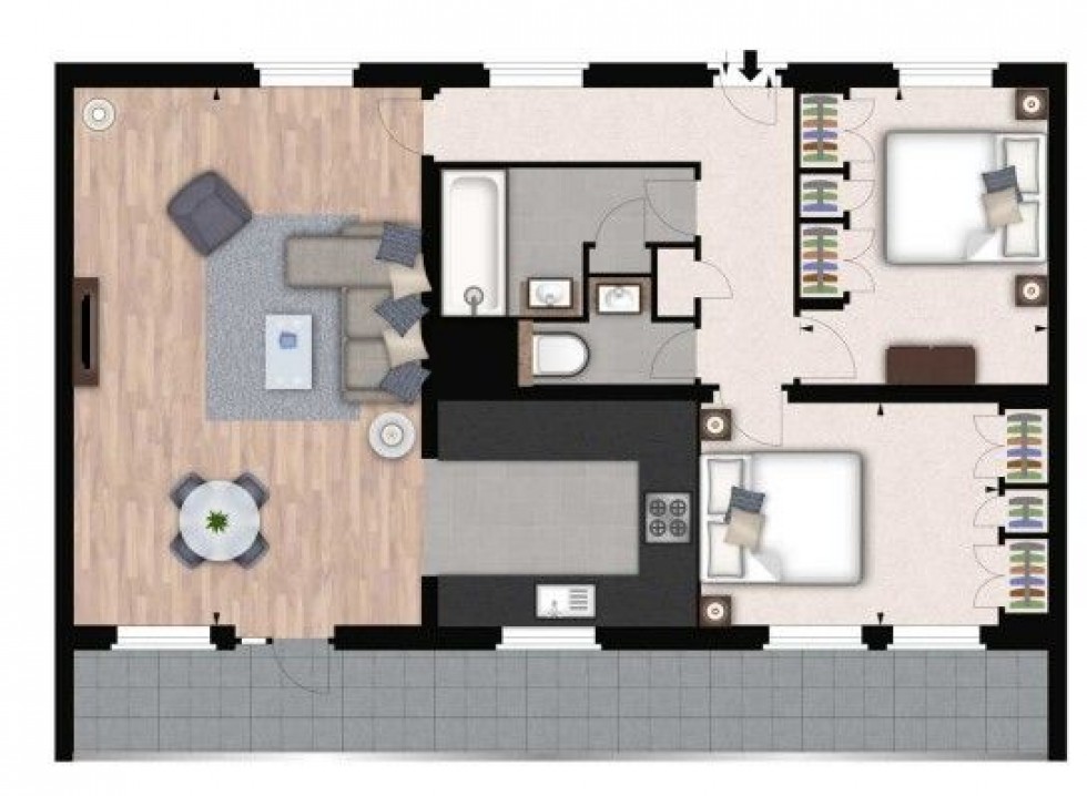 Floorplan for Fulham Road, London