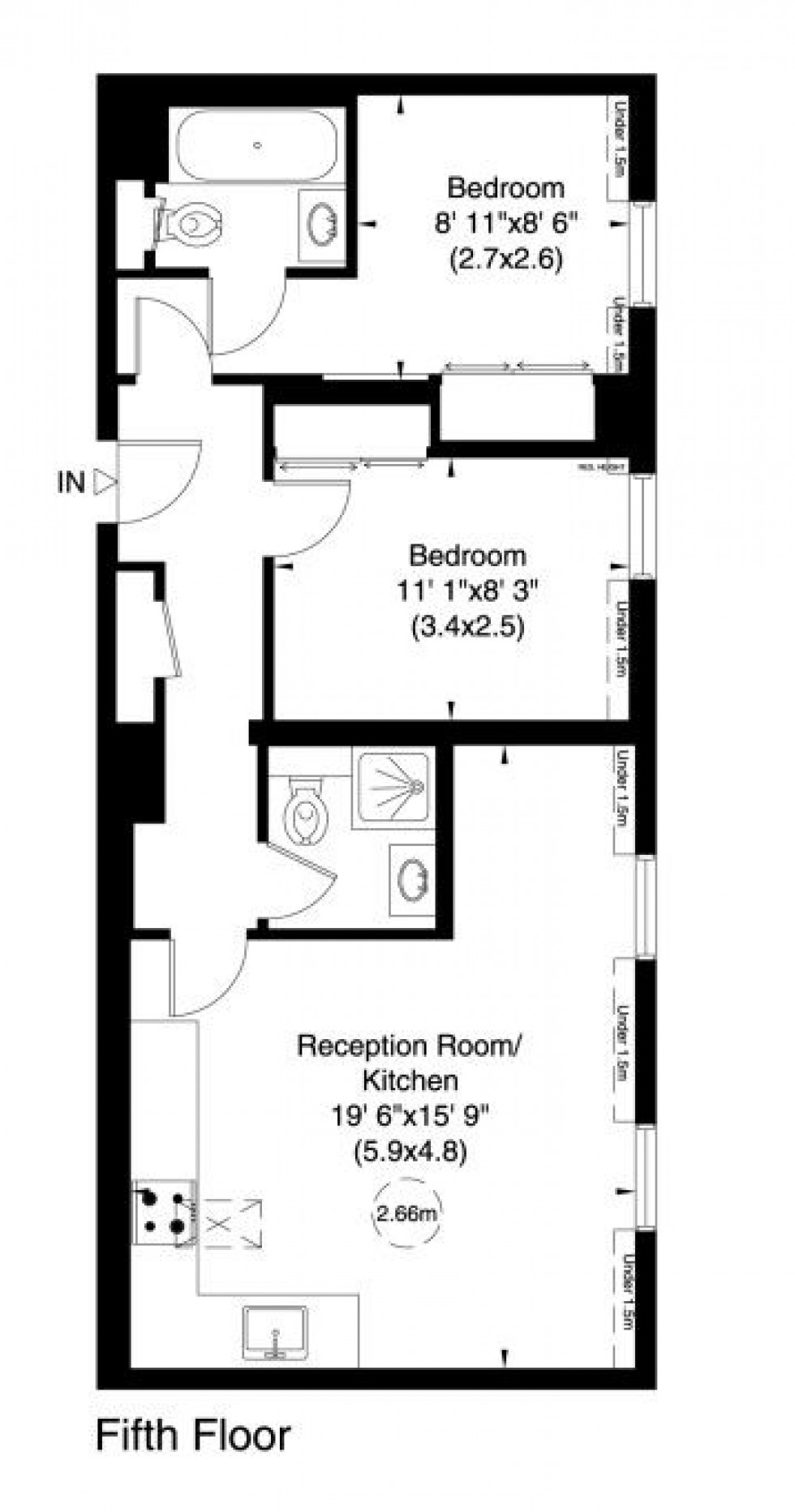 Floorplan for Garden House, Kensington Gardens Square, London