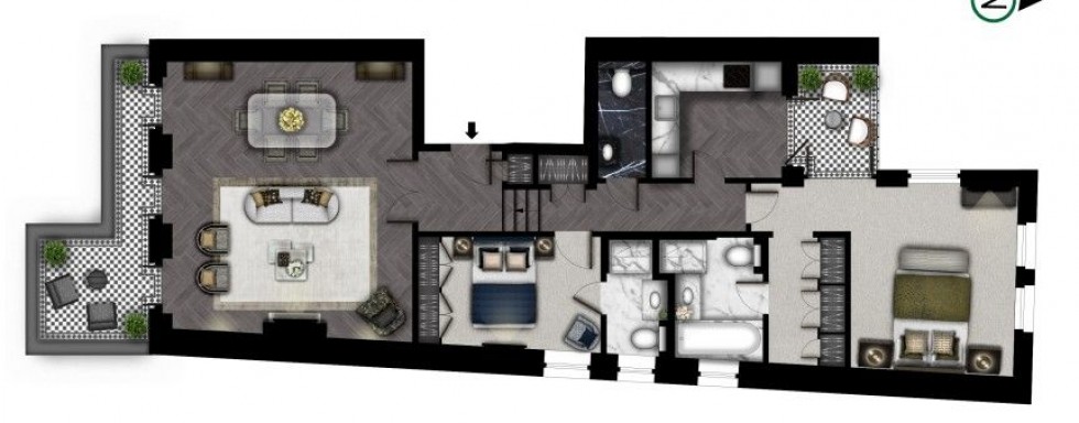 Floorplan for Prince Of Wales Terrace, London