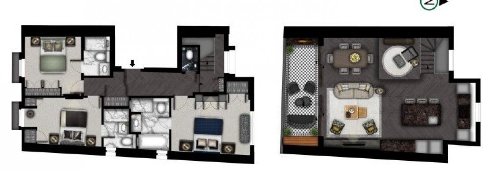 Floorplan for rince Of Wales Terrace, London