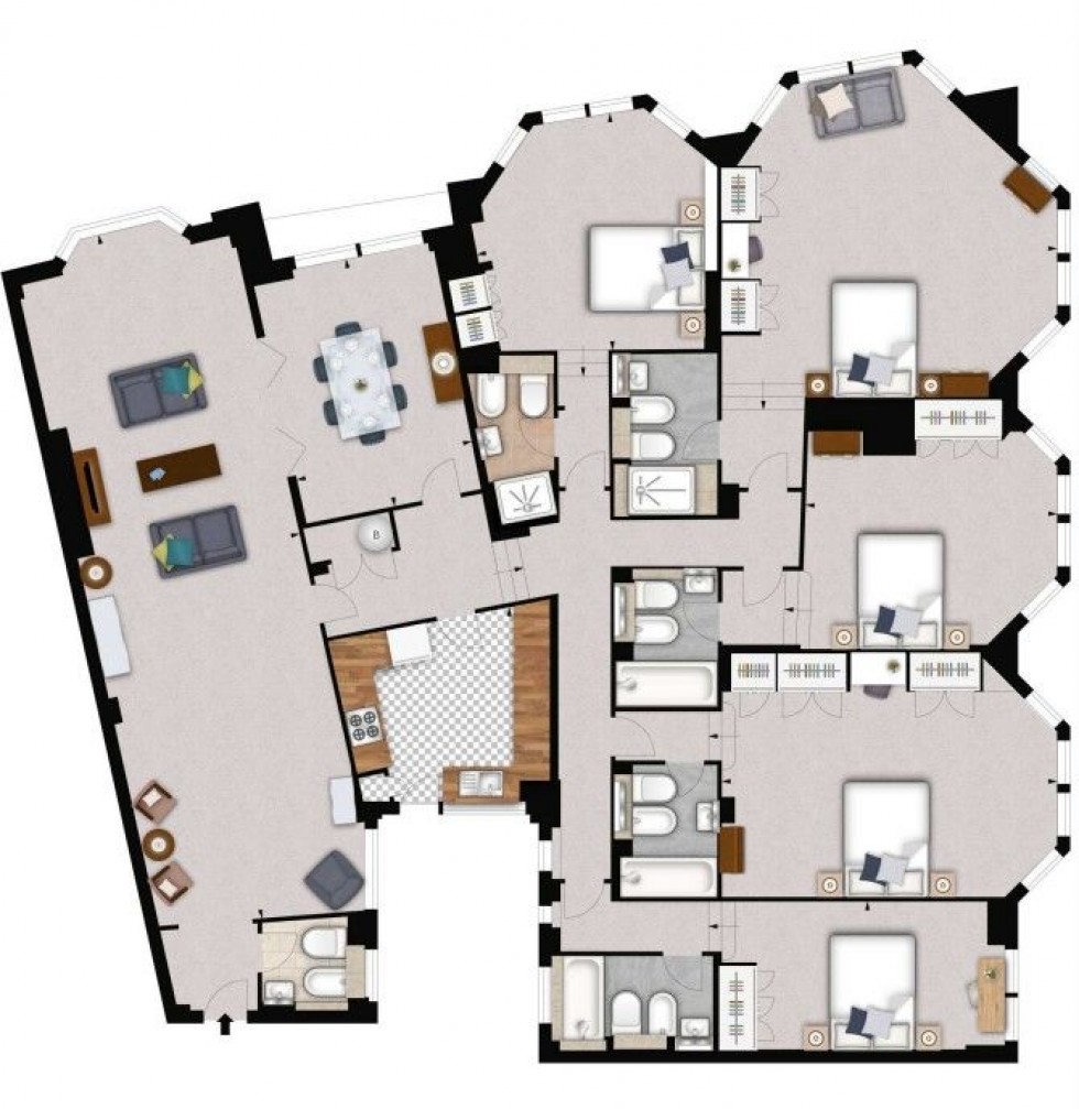 Floorplan for Strathmore Court,  Park Road, London