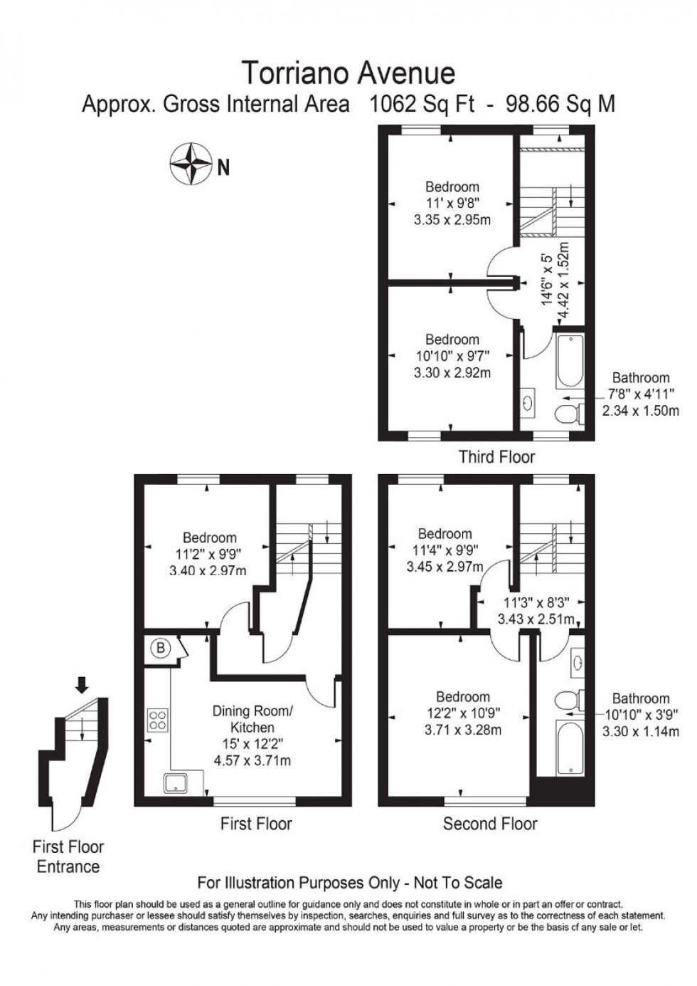 Floorplan for Torriano Avenue, London