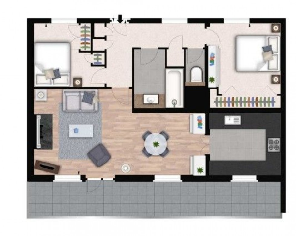 Floorplan for Fulham Road, London