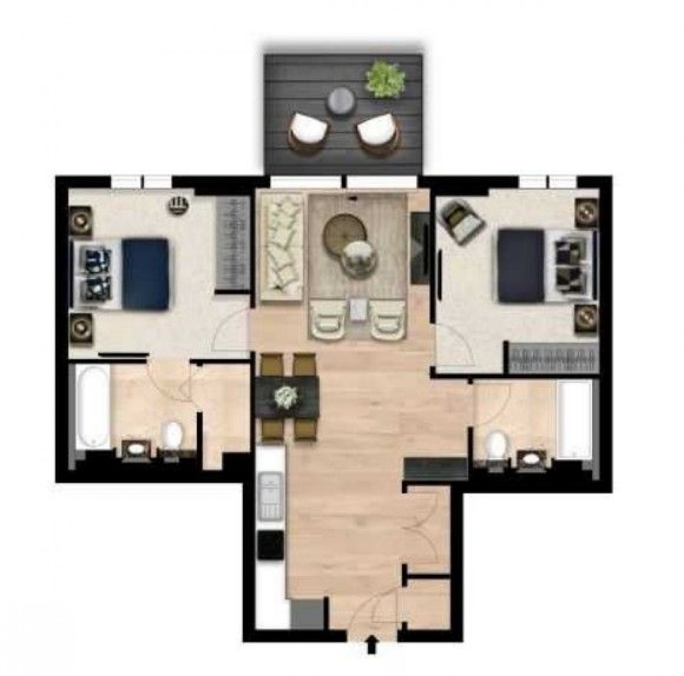 Floorplan for Garrett Mansions, West End Gate