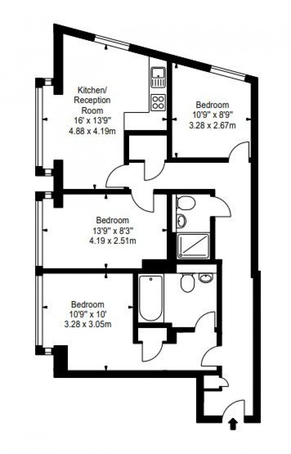 Floorplan for Merchant Square East, London