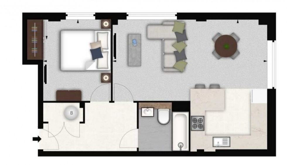 Floorplan for Palace Wharf, Rainville Road, London