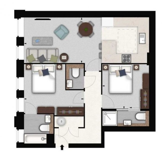 Floorplan for Palace Wharf, Rainville Road, London