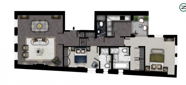 Floorplan for Prince Of Wales Terrace, London
