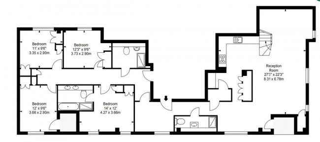 Floorplan for Merchant Square East, London