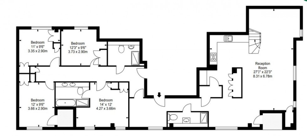 Floorplan for Merchant Square East, London