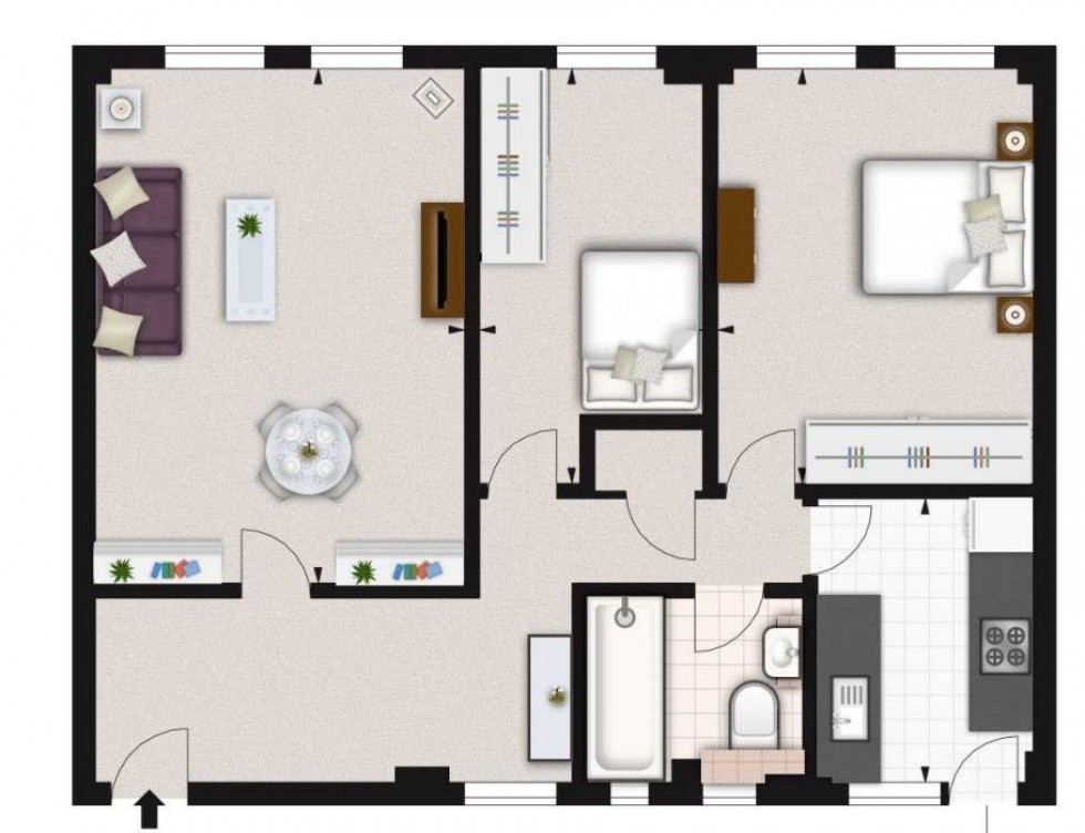 Floorplan for Pelham Court,  Fulham Road, London