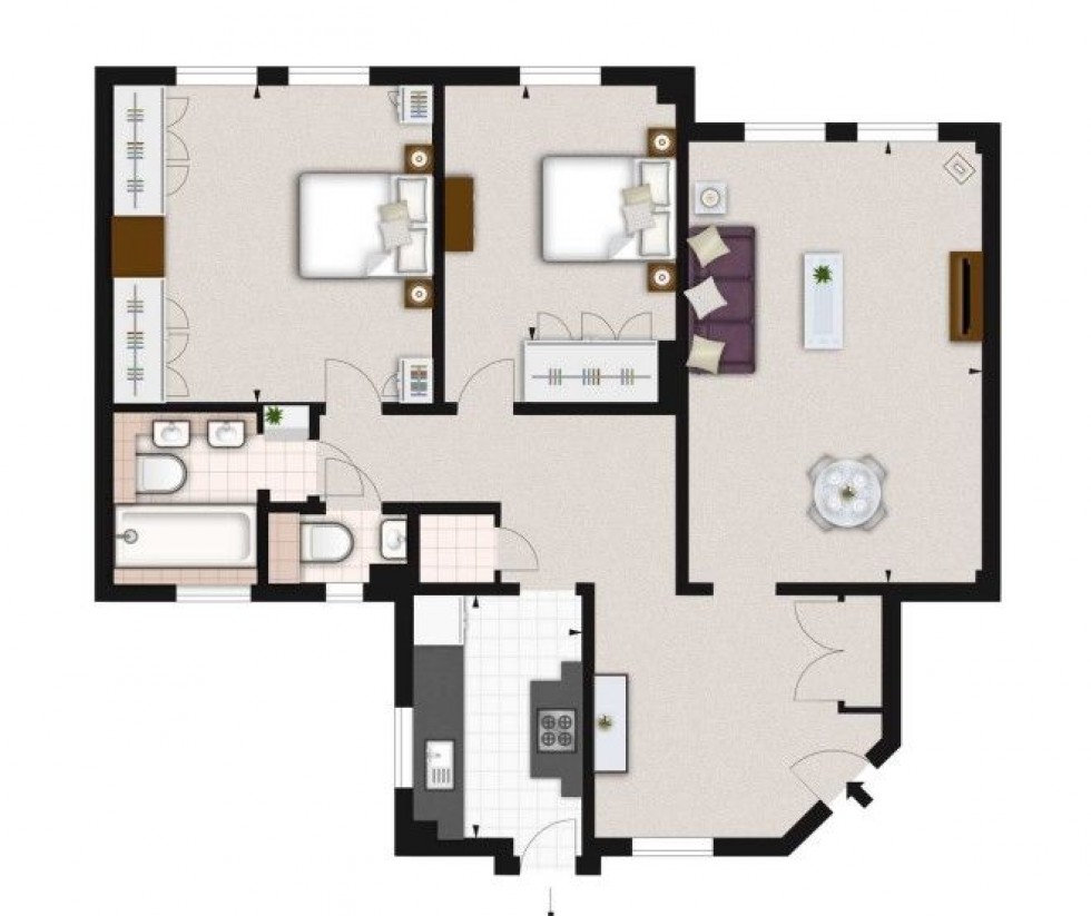 Floorplan for Pelham Court,  Fulham Road, London