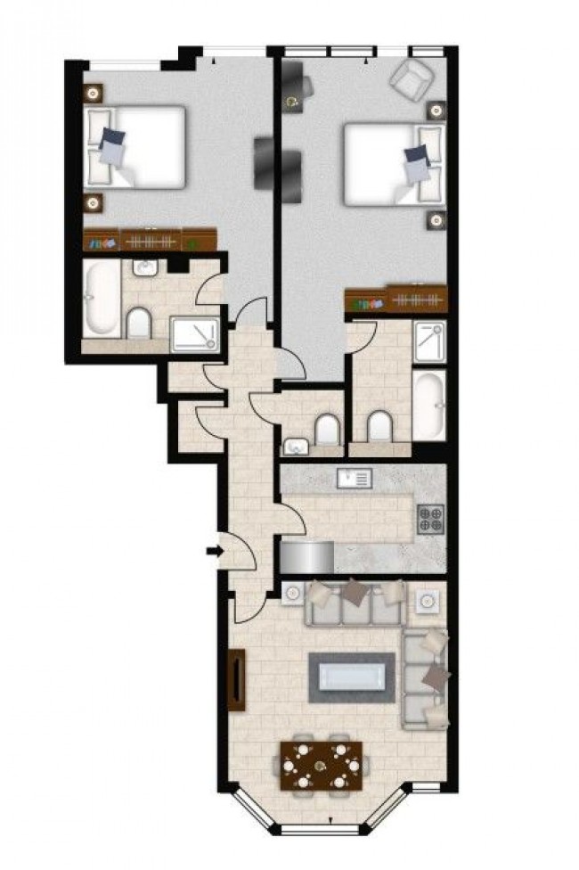 Floorplan for Imperial House, - Young Street, London