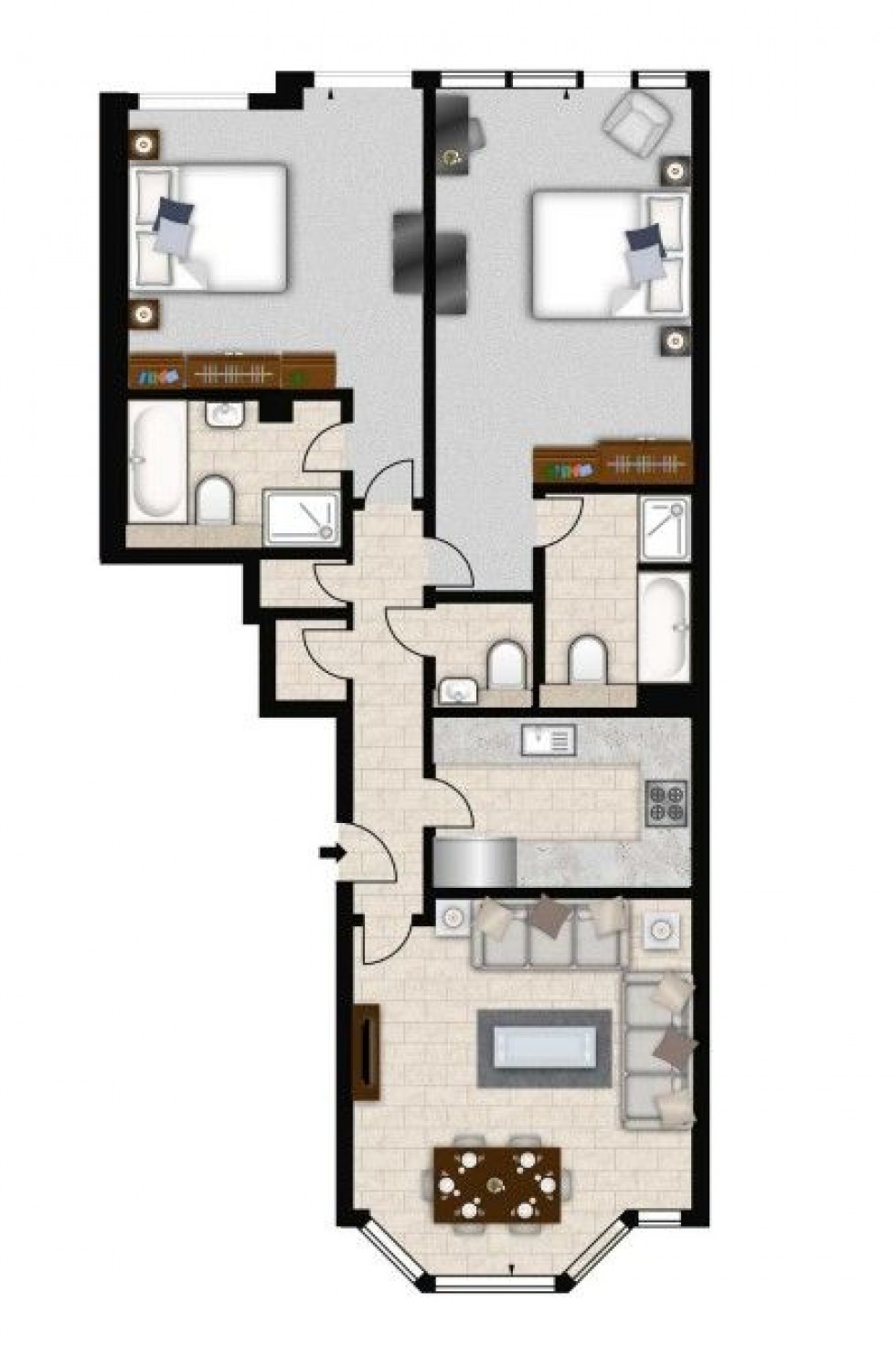 Floorplan for Imperial House, - Young Street, London
