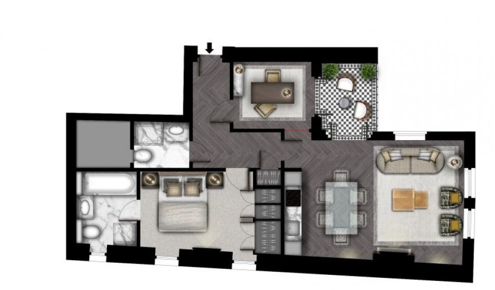 Floorplan for Prince Of Wales Terrace, London