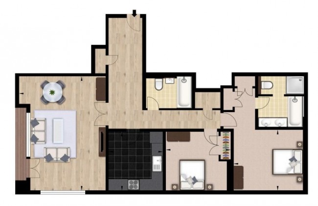 Floorplan for Westferry Circus, London