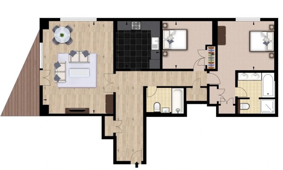 Floorplan for Westferry Circus, London
