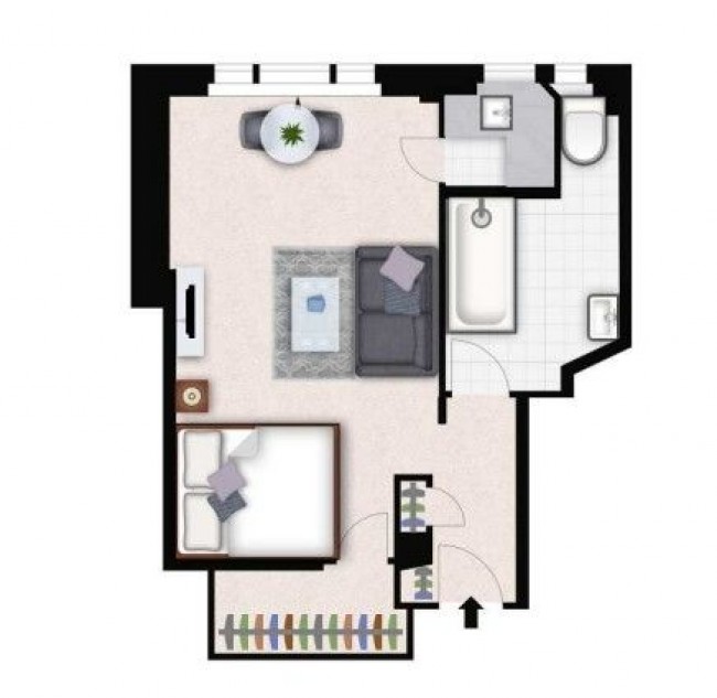 Floorplan for Hill Street, London