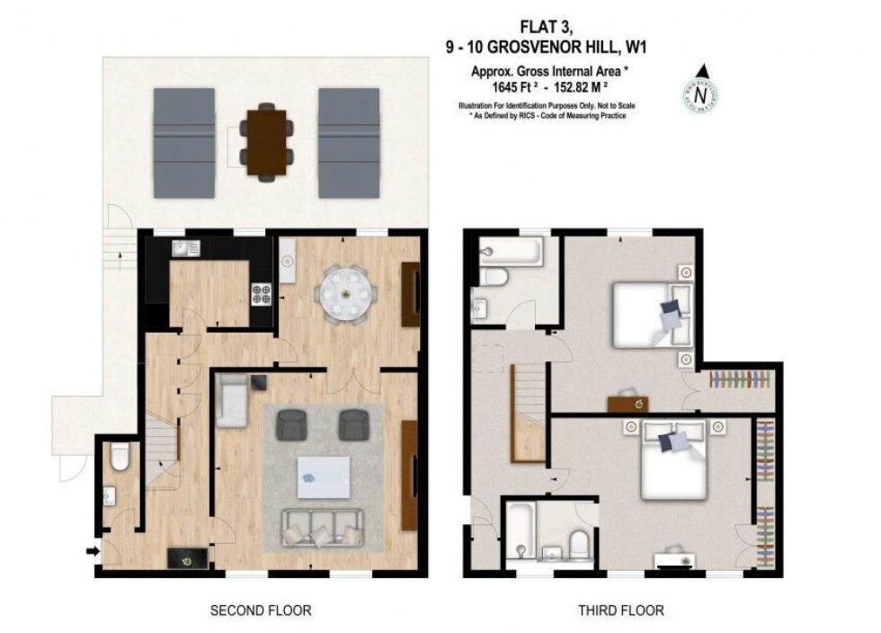 Floorplan for Grosvenor Hill, London