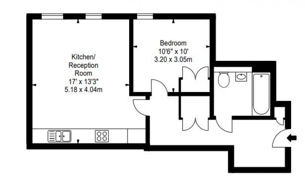 Floorplan for Merchant Square East, London