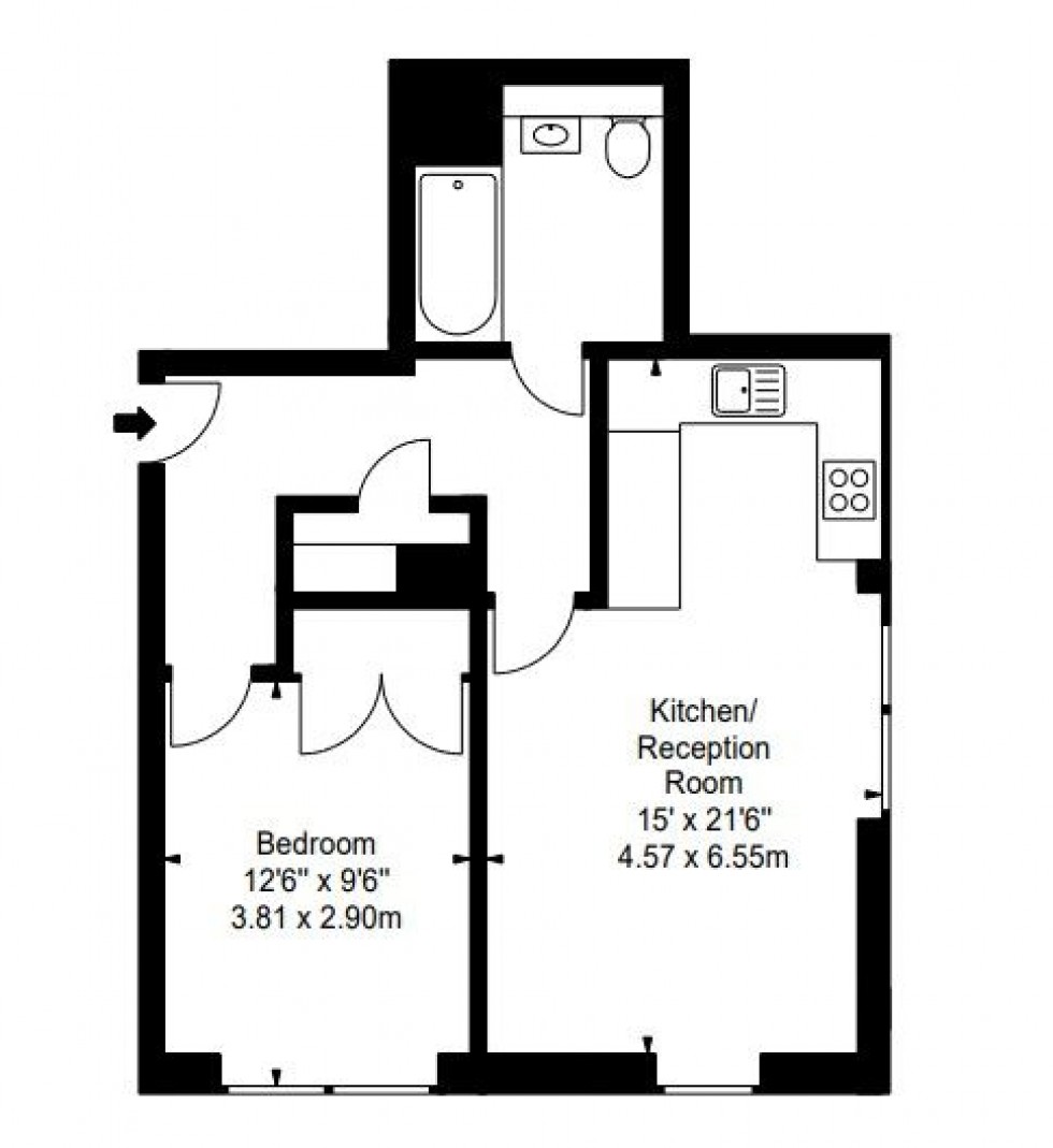 Floorplan for Merchant Square East, London