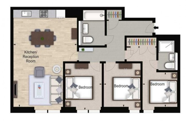Floorplan for Merchant Square East, London