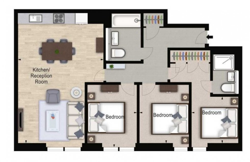 Floorplan for Merchant Square East, London