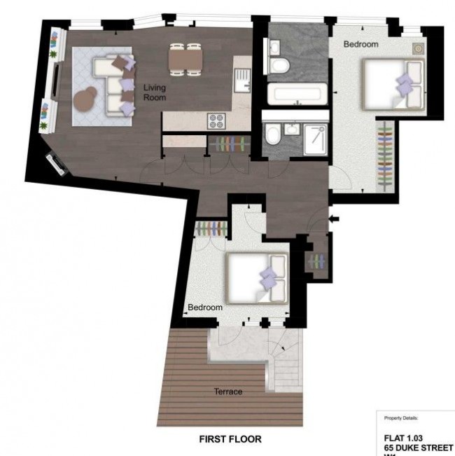 Floorplan for Duke Street, Mayfair London