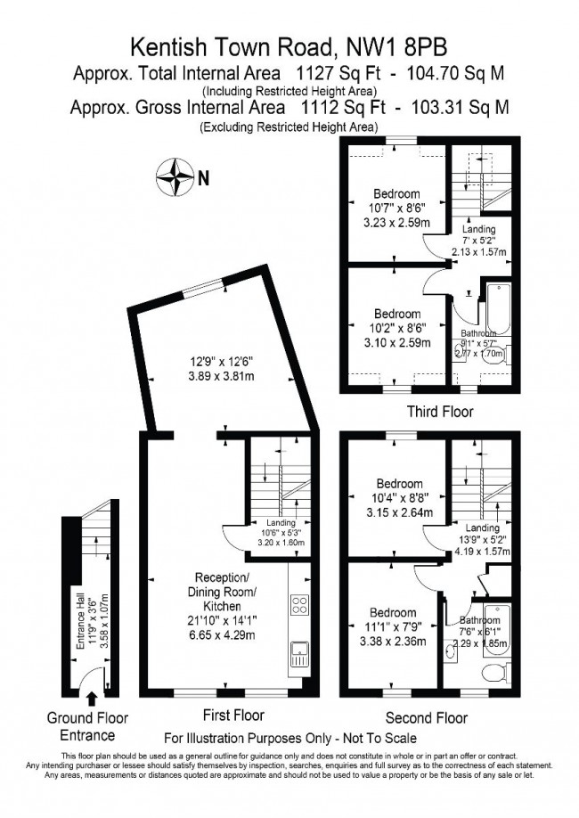 Floorplan for Kentish Town Road