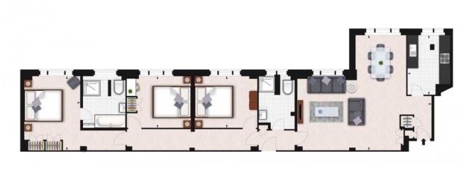 Floorplan for Hill Street, London